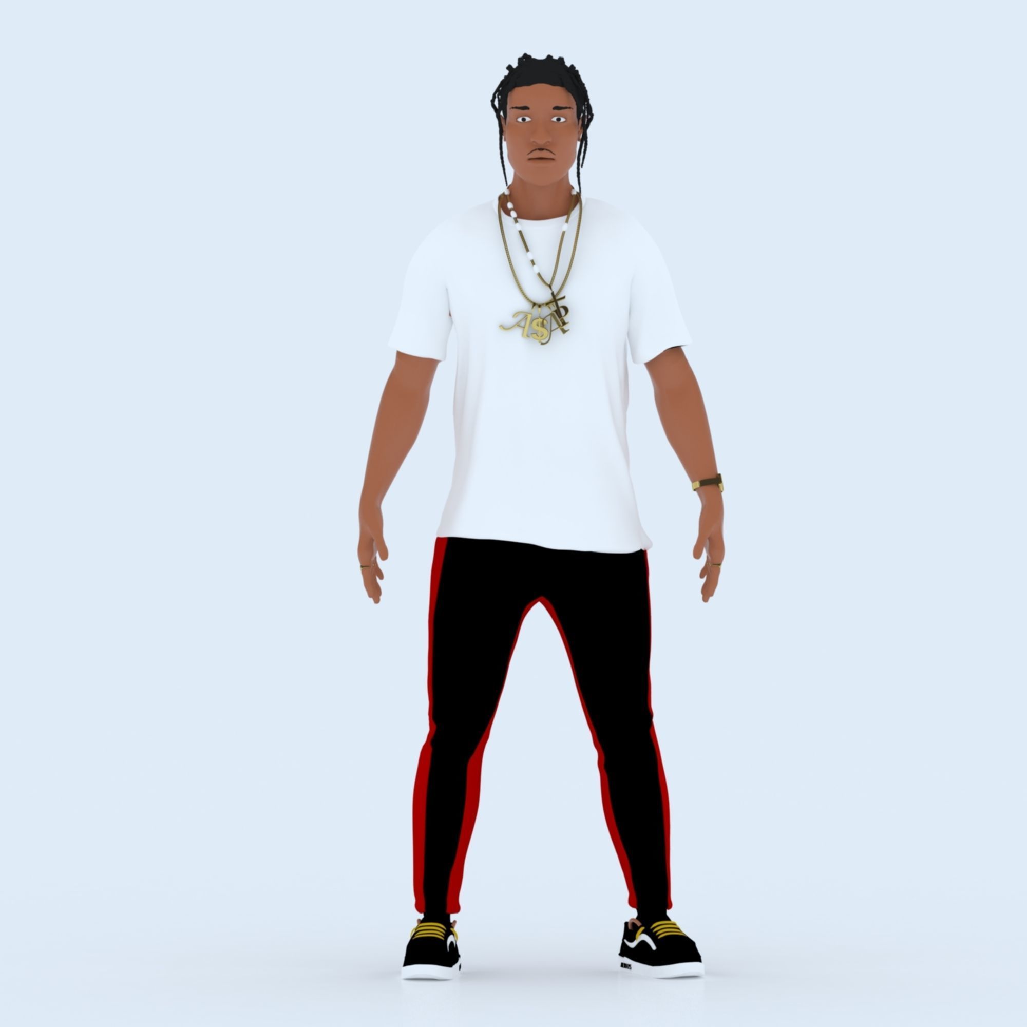 ASAP Rocky Model in Color 3D print model_6