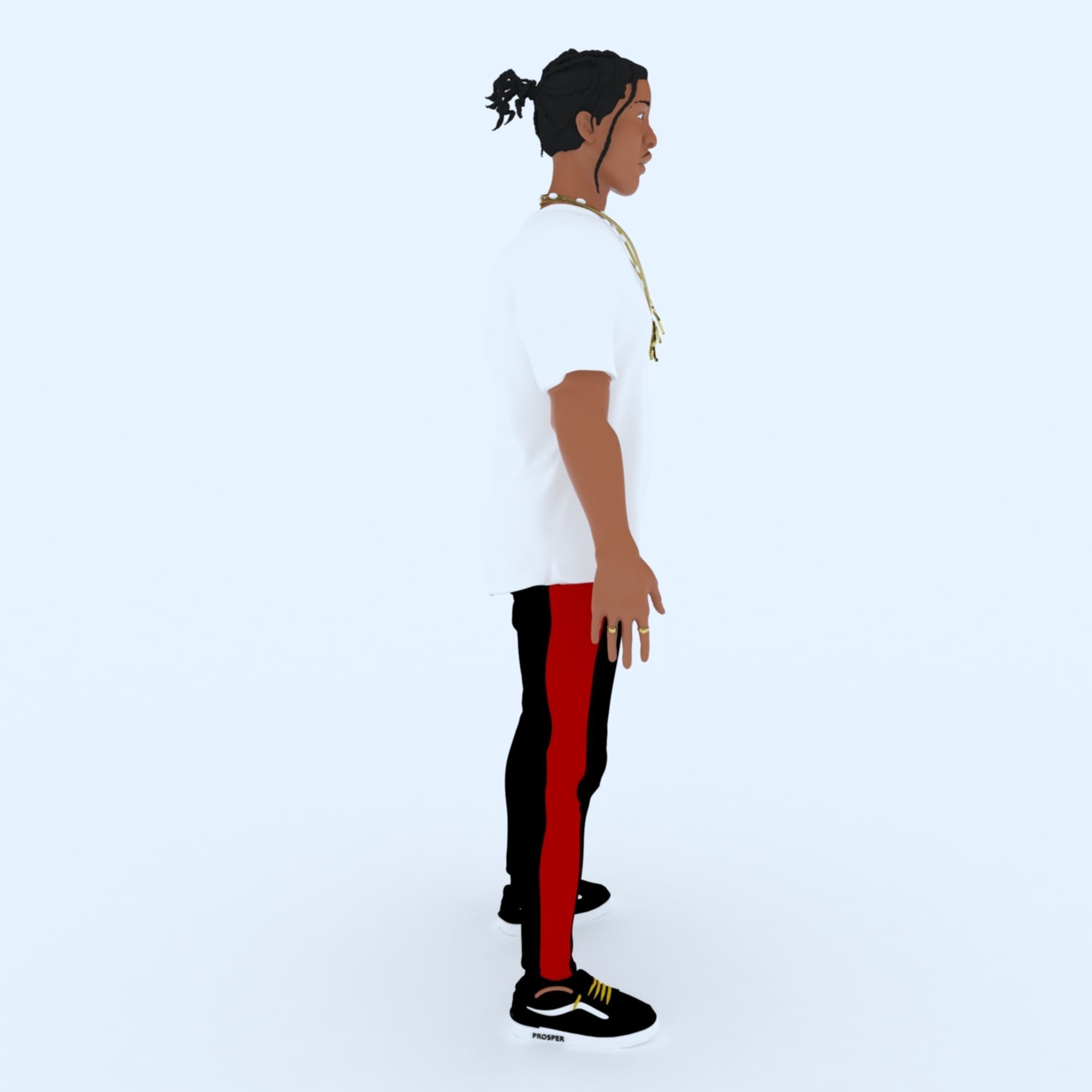 ASAP Rocky Model in Color 3D print model_8