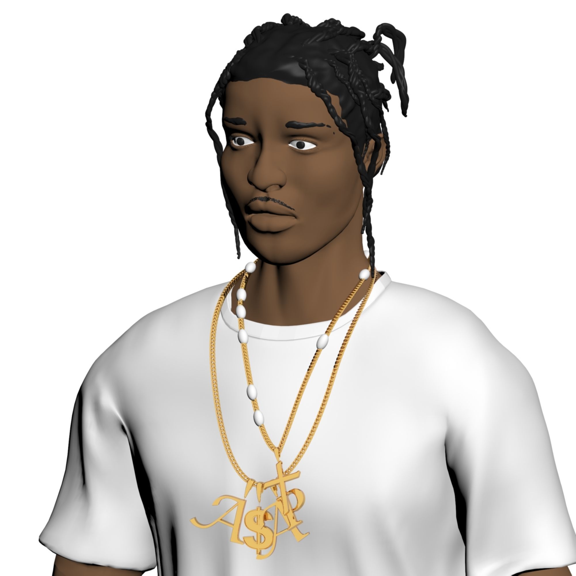 ASAP Rocky Model in Color 3D print model_5