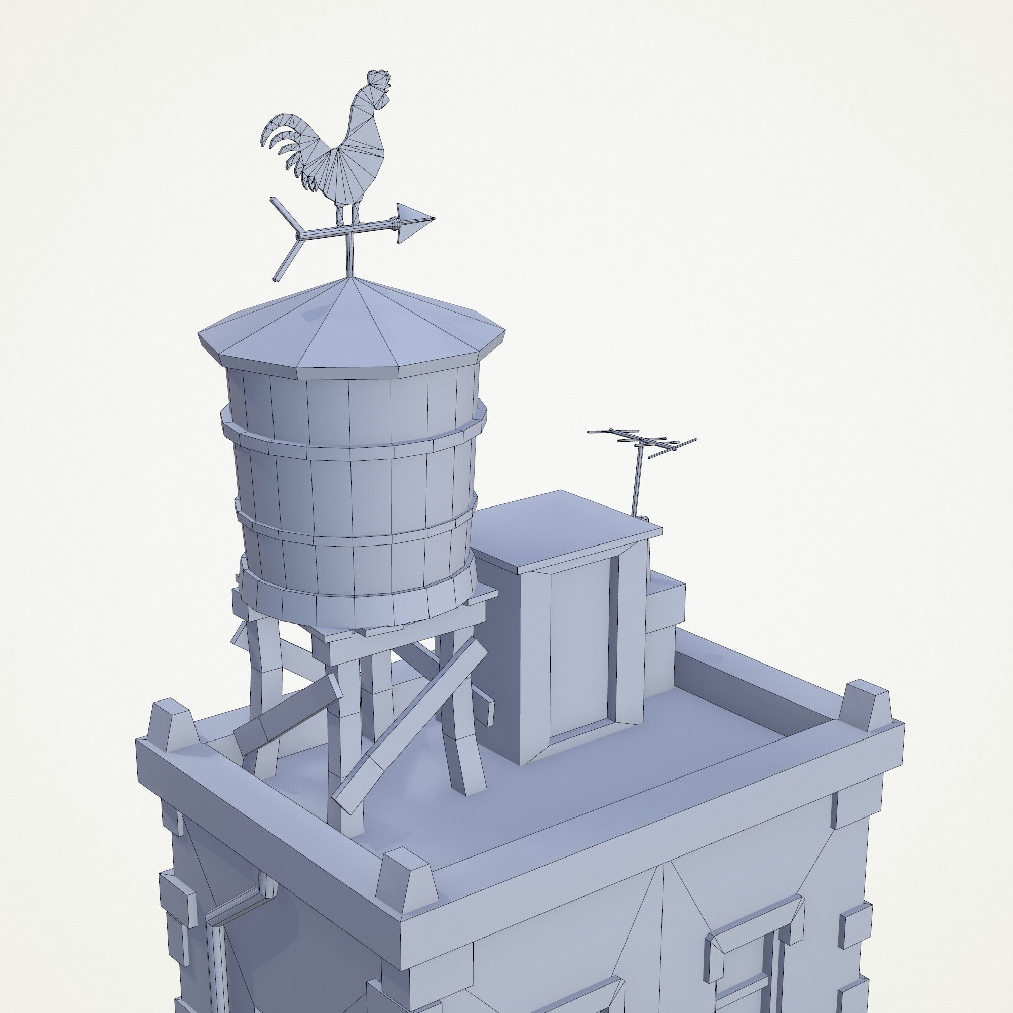 Cartoony Buiding v3 Low-poly 3D model_15