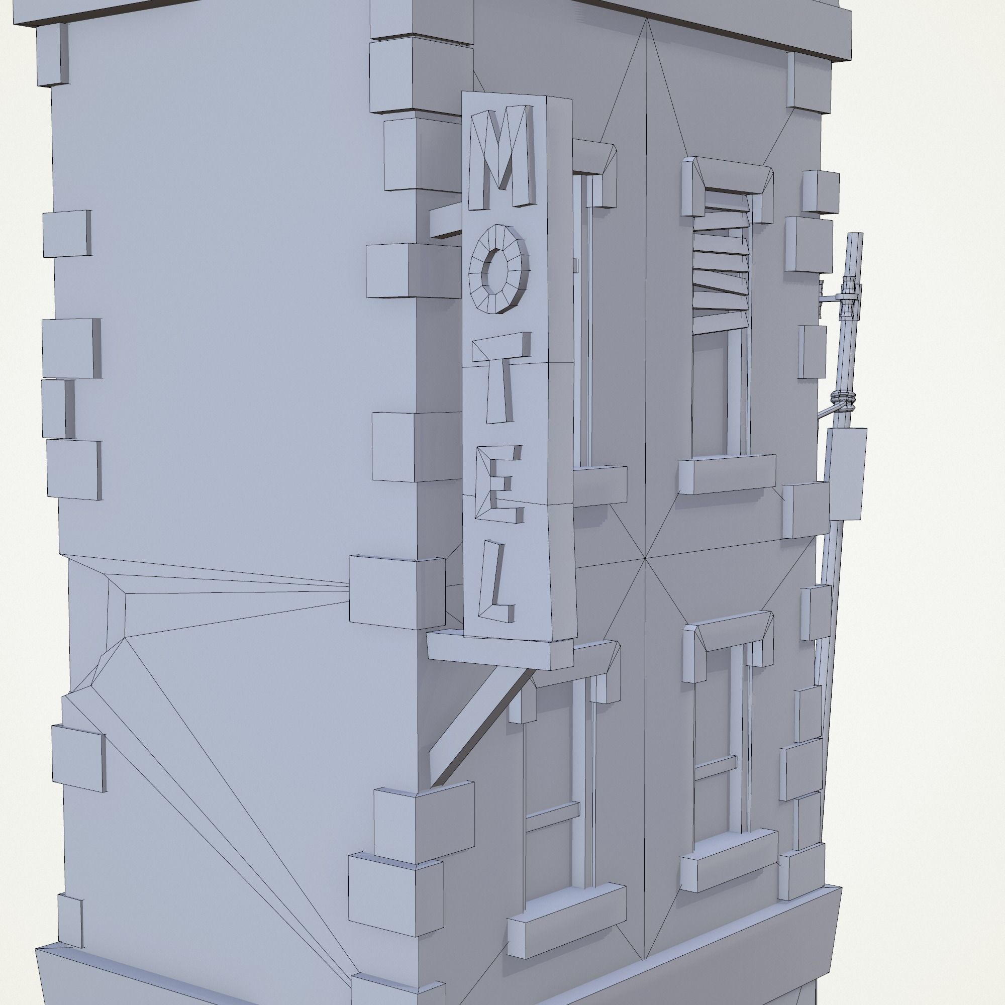 Cartoony Buiding v3 Low-poly 3D model_19