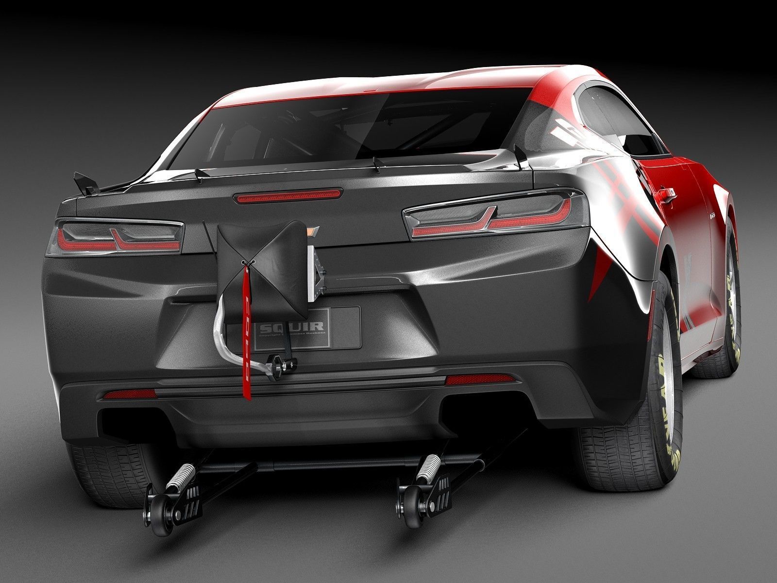 COPO Drag Race Car 3D model_5