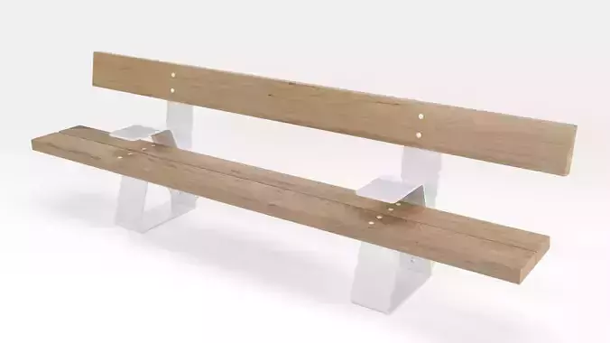 Bench for streets and parks 3D model
