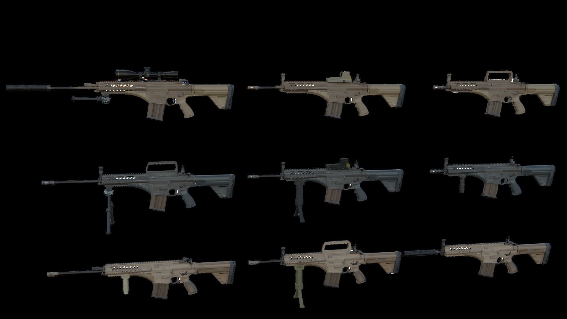 MPT-76 Battle Package Low-poly 3D model_8