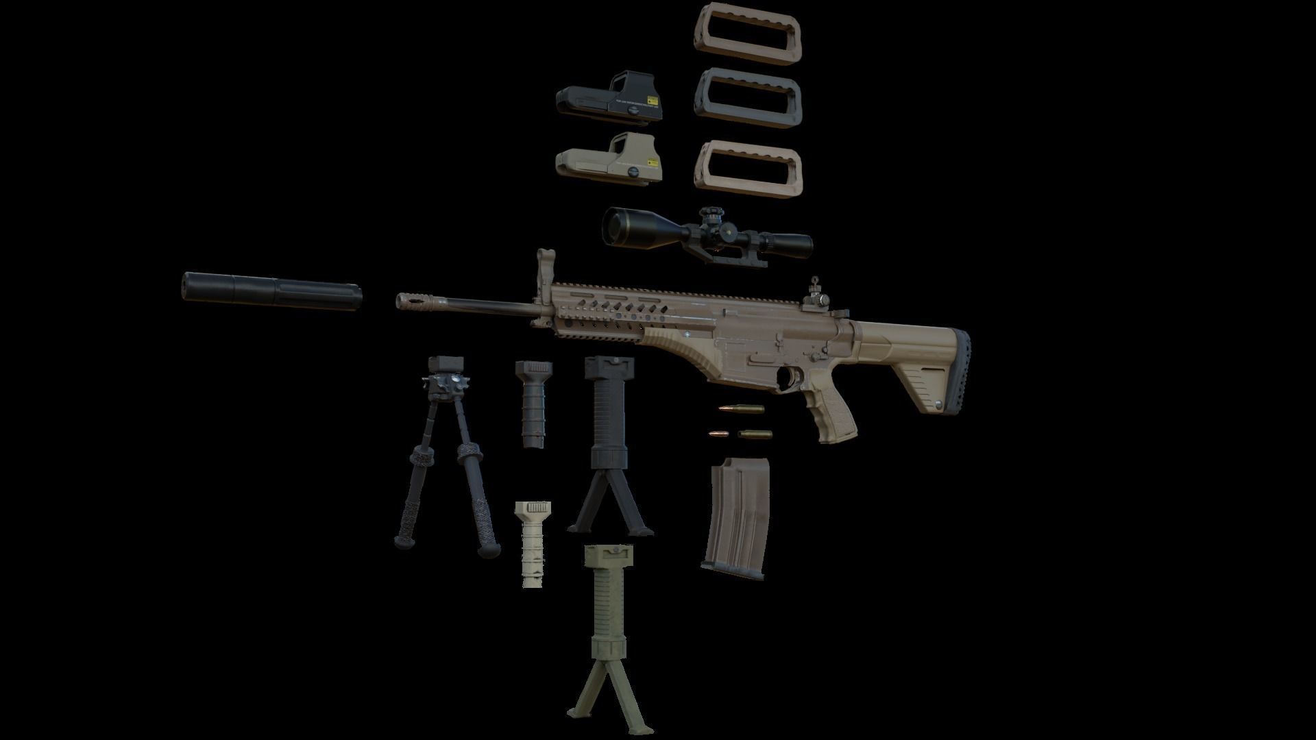 MPT-76 Battle Package Low-poly 3D model_2