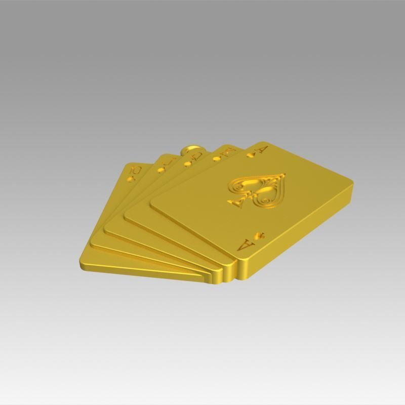 Pendant Playing card 3D model_3