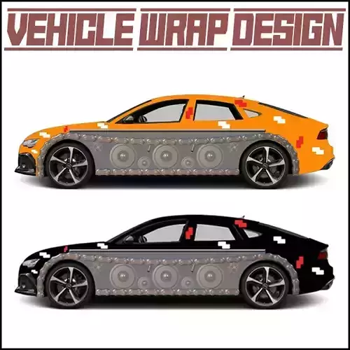 Vehicle Wrap Design 3D model