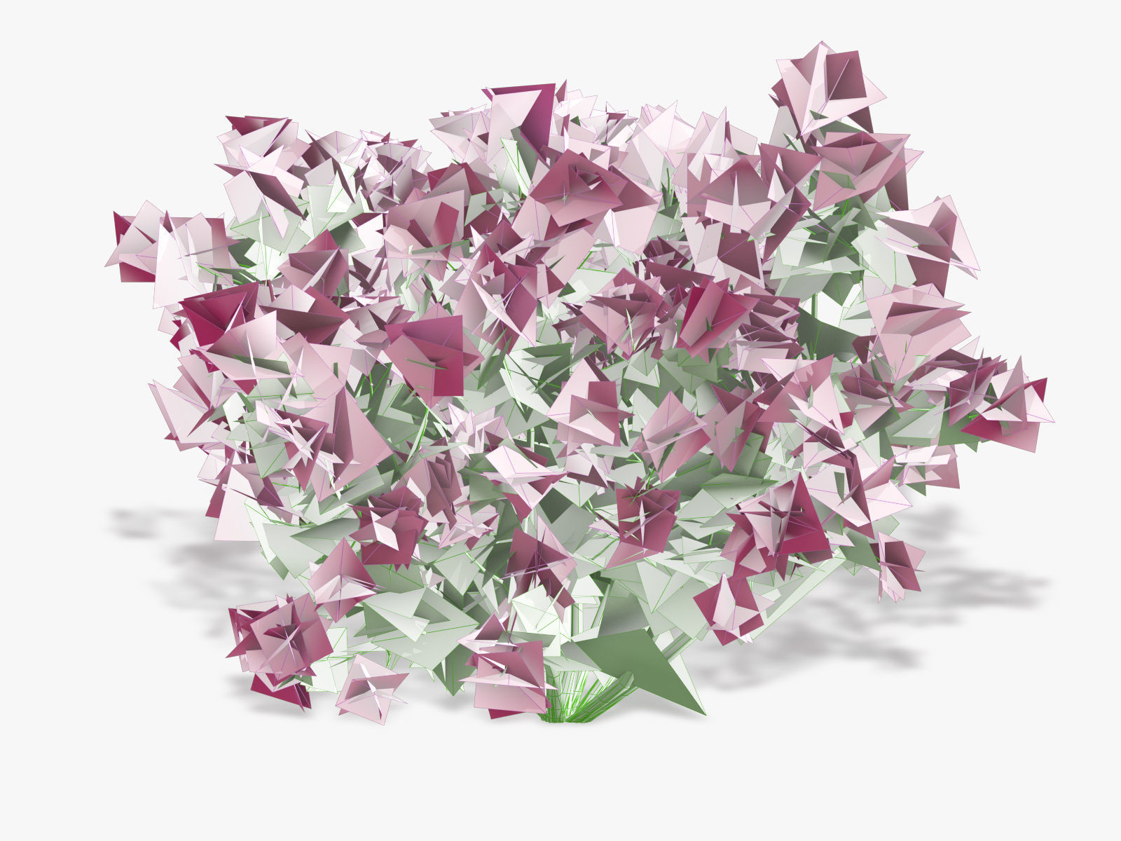 Bush Rhododendron 3D model_8