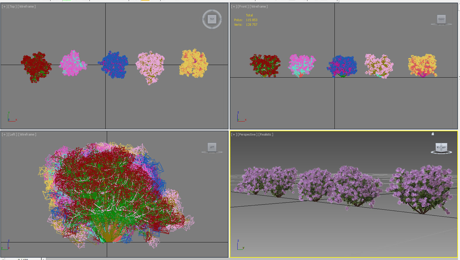 Bush Rhododendron 3D model_14