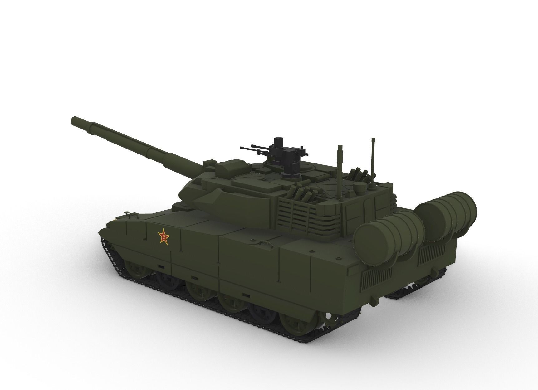 ZTQ-15 Light Tank 3D model_1