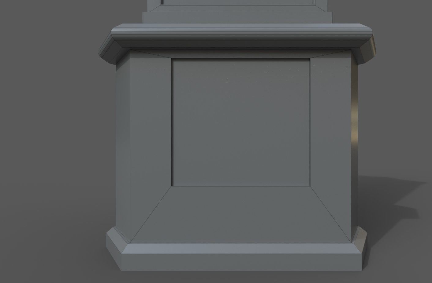 triangle sign 3D model_2