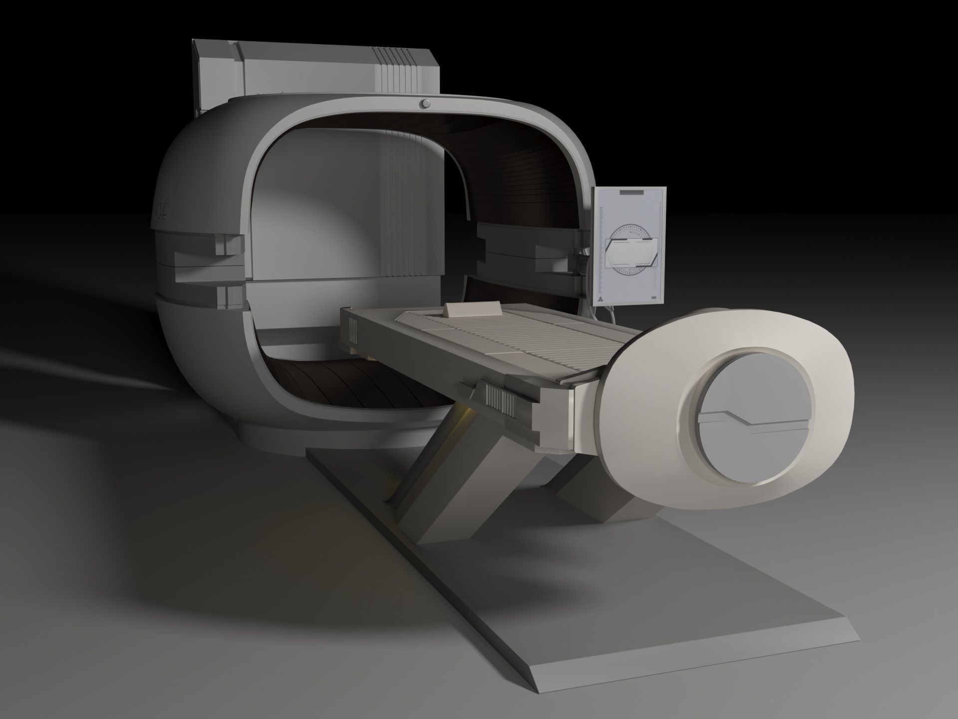 Sci Fi Medical Pod - Medpod 3D model_2