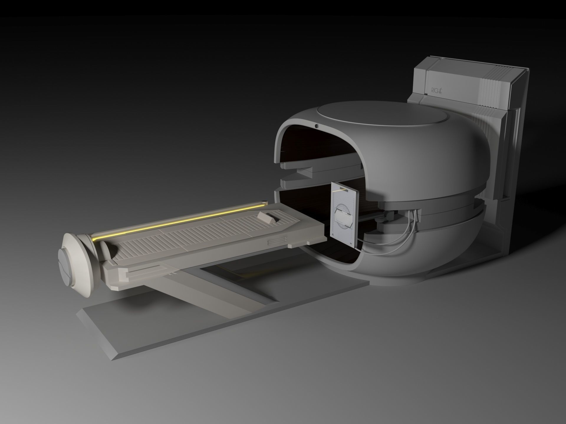 Sci Fi Medical Pod - Medpod 3D model_9