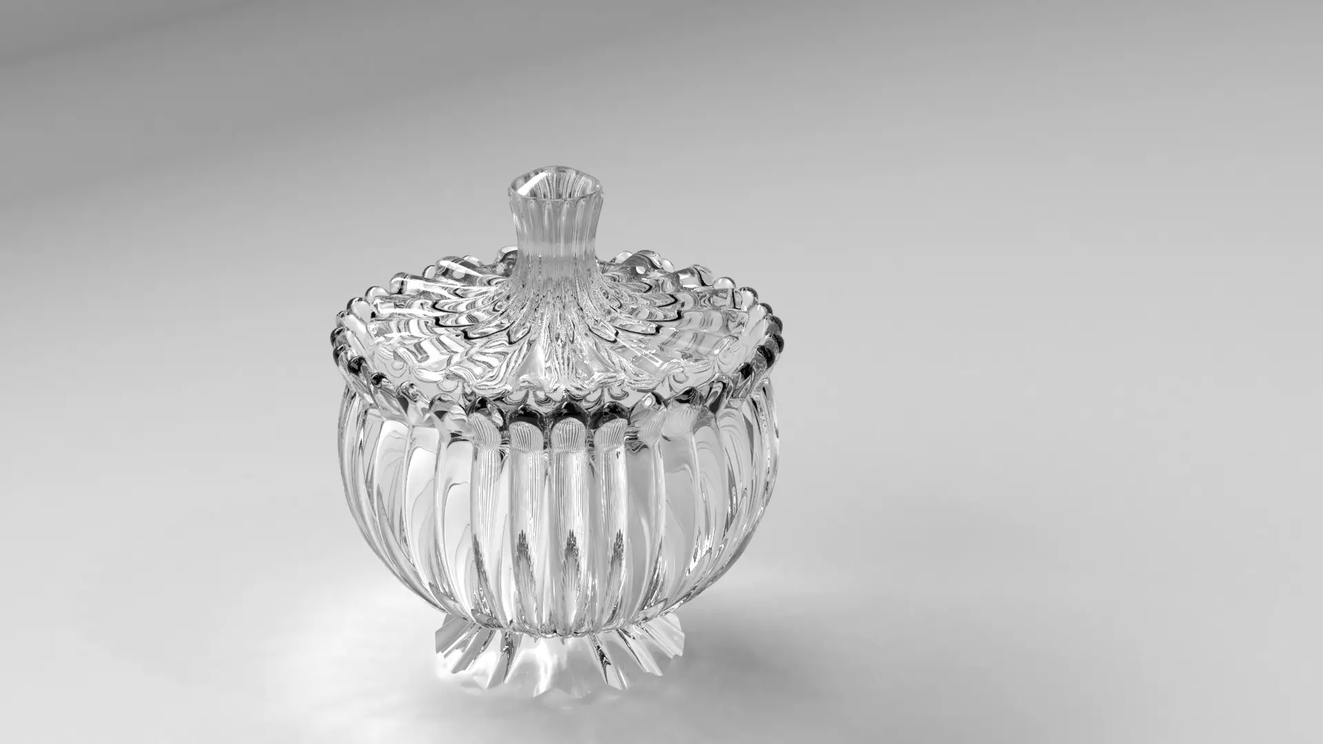 Glass Jar 2 3D model_0