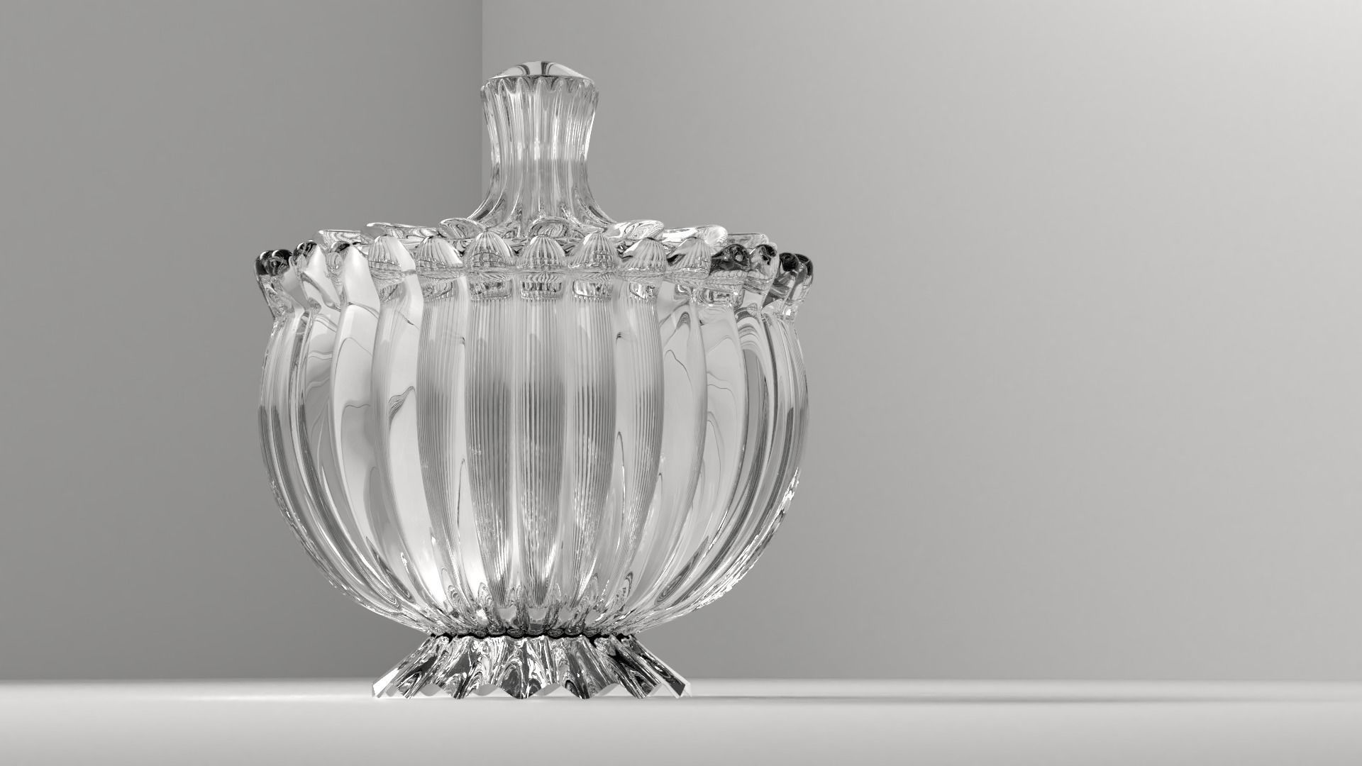 Glass Jar 2 3D model_2
