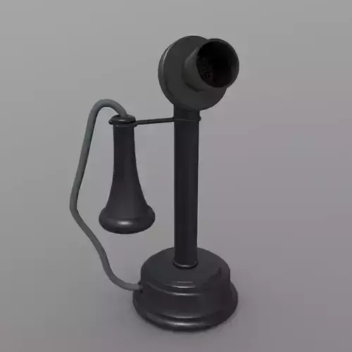Old Phone Low-poly 3D model