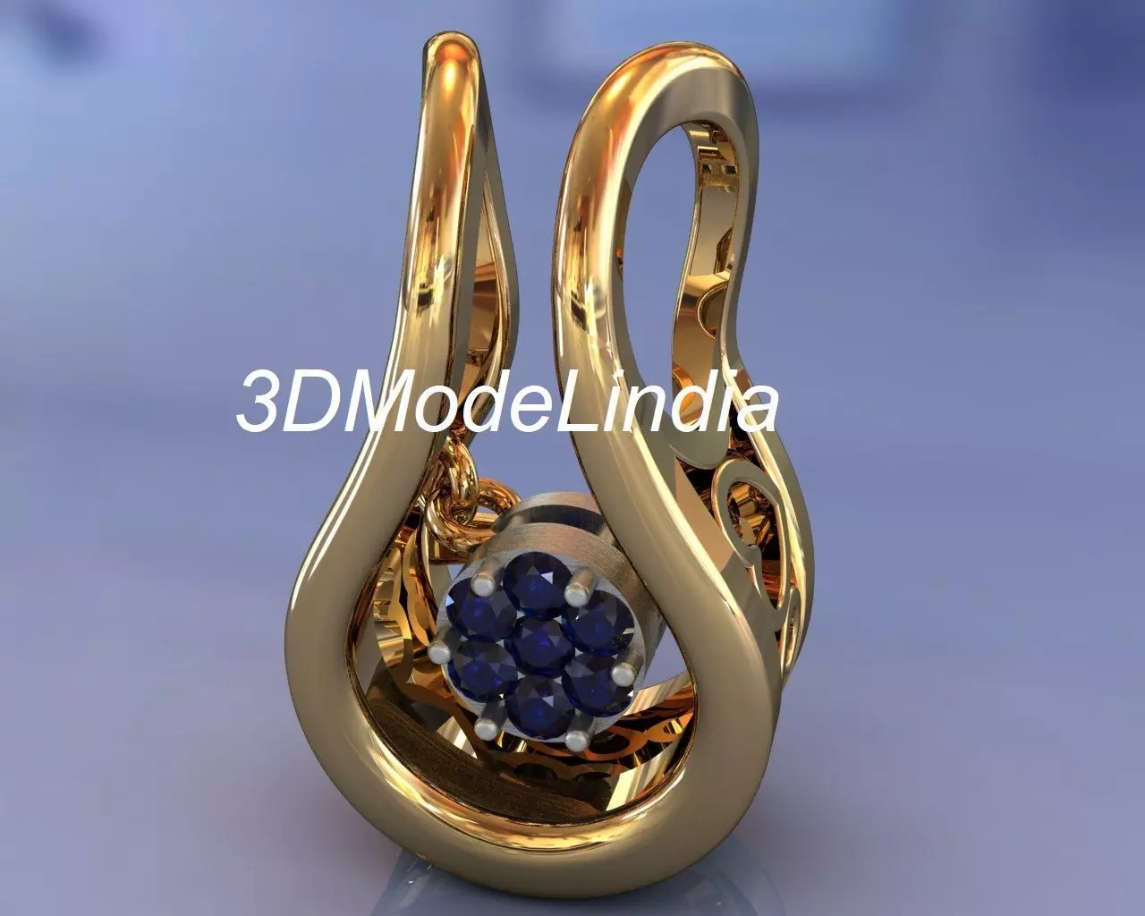 Heart beats pendant for valentine gift jewellery 3D print model