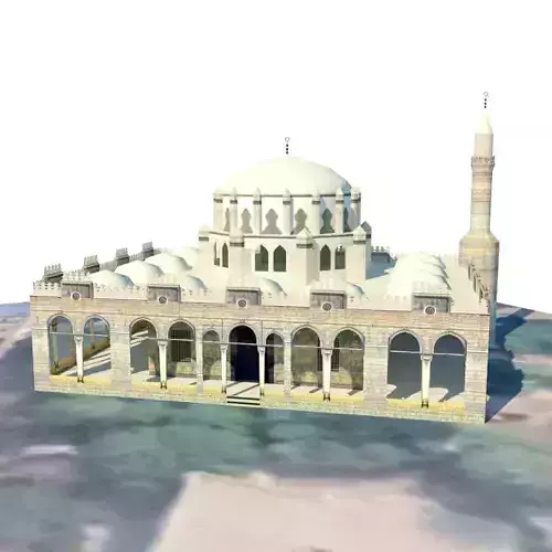 Sinan Pasha Mosque Low-poly 3D model