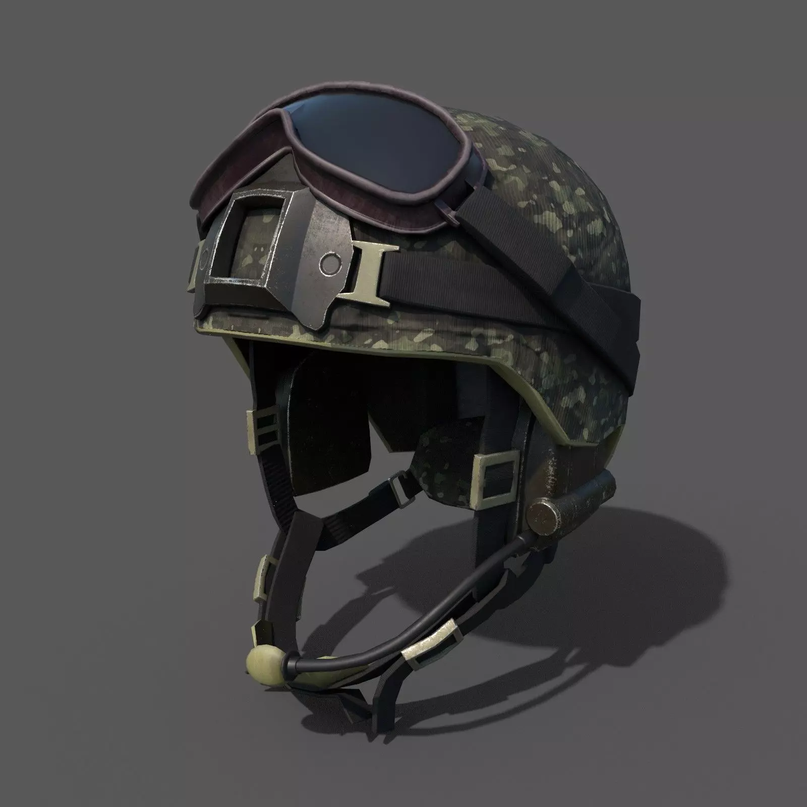 Scifi military helmet ver 2 Low-poly 3D model_0
