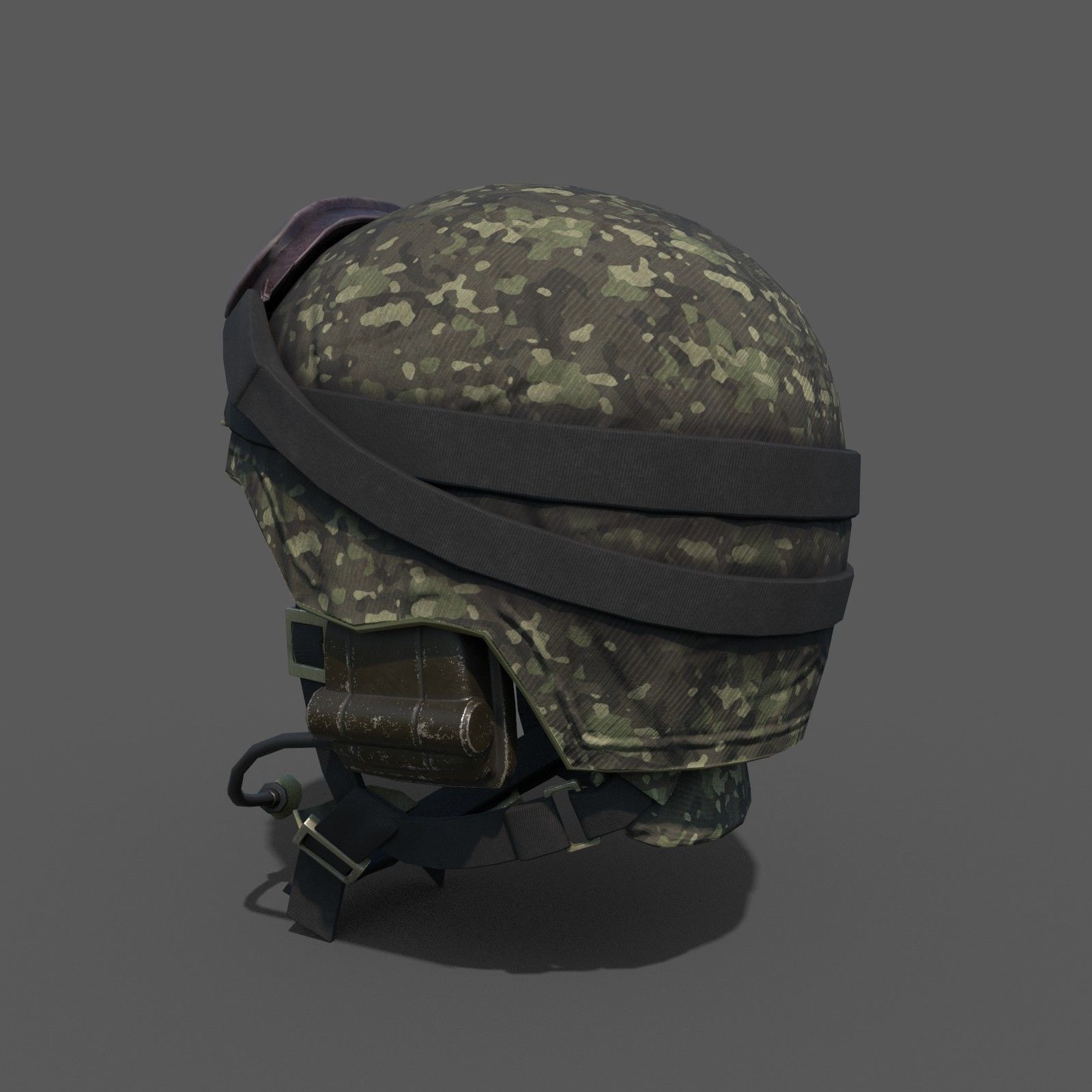 Scifi military helmet ver 2 Low-poly 3D model_2