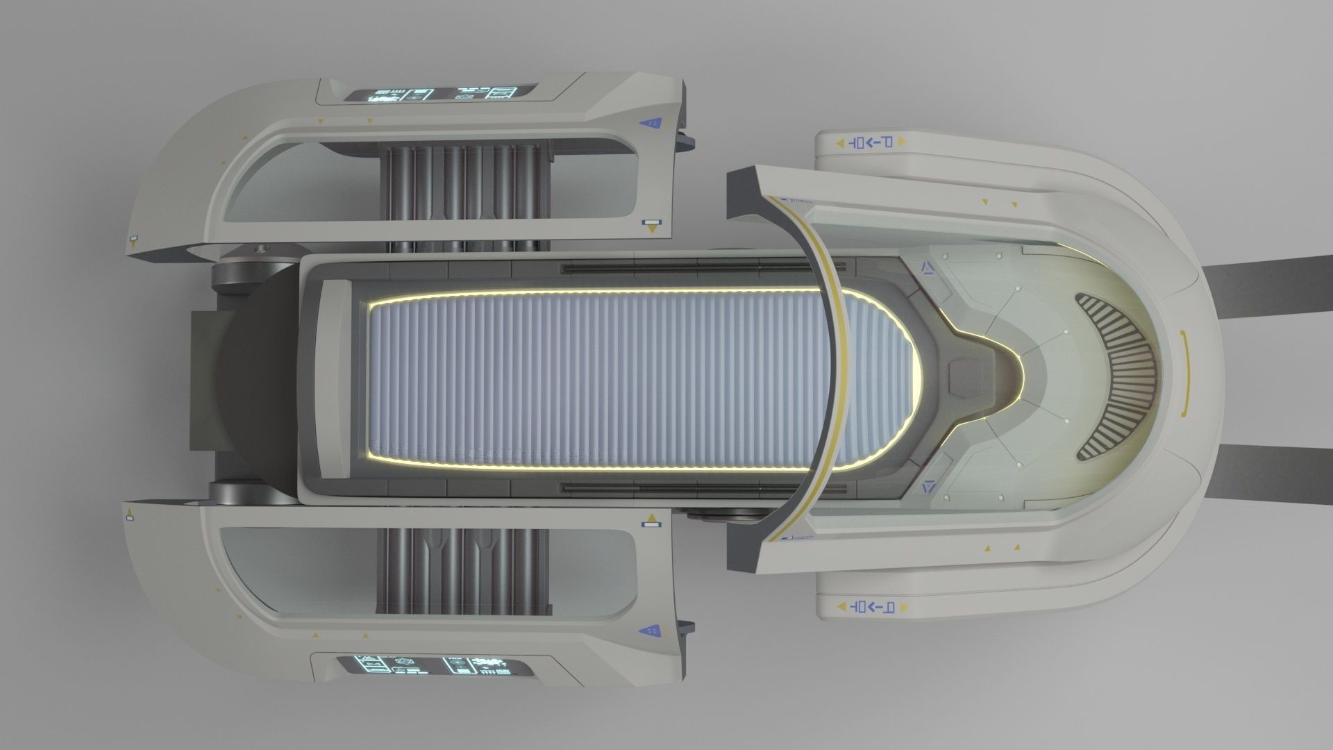 Sci Fi Cryo and Med Pods 3D Model Collection_13