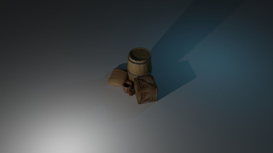 Furniture Game Asset  Free low-poly 3D model_13