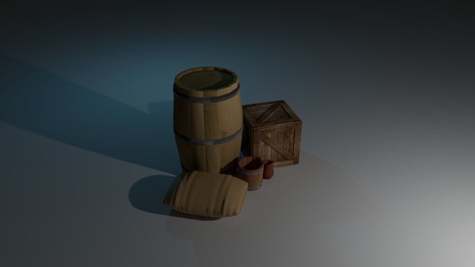 Furniture Game Asset  Free low-poly 3D model_14