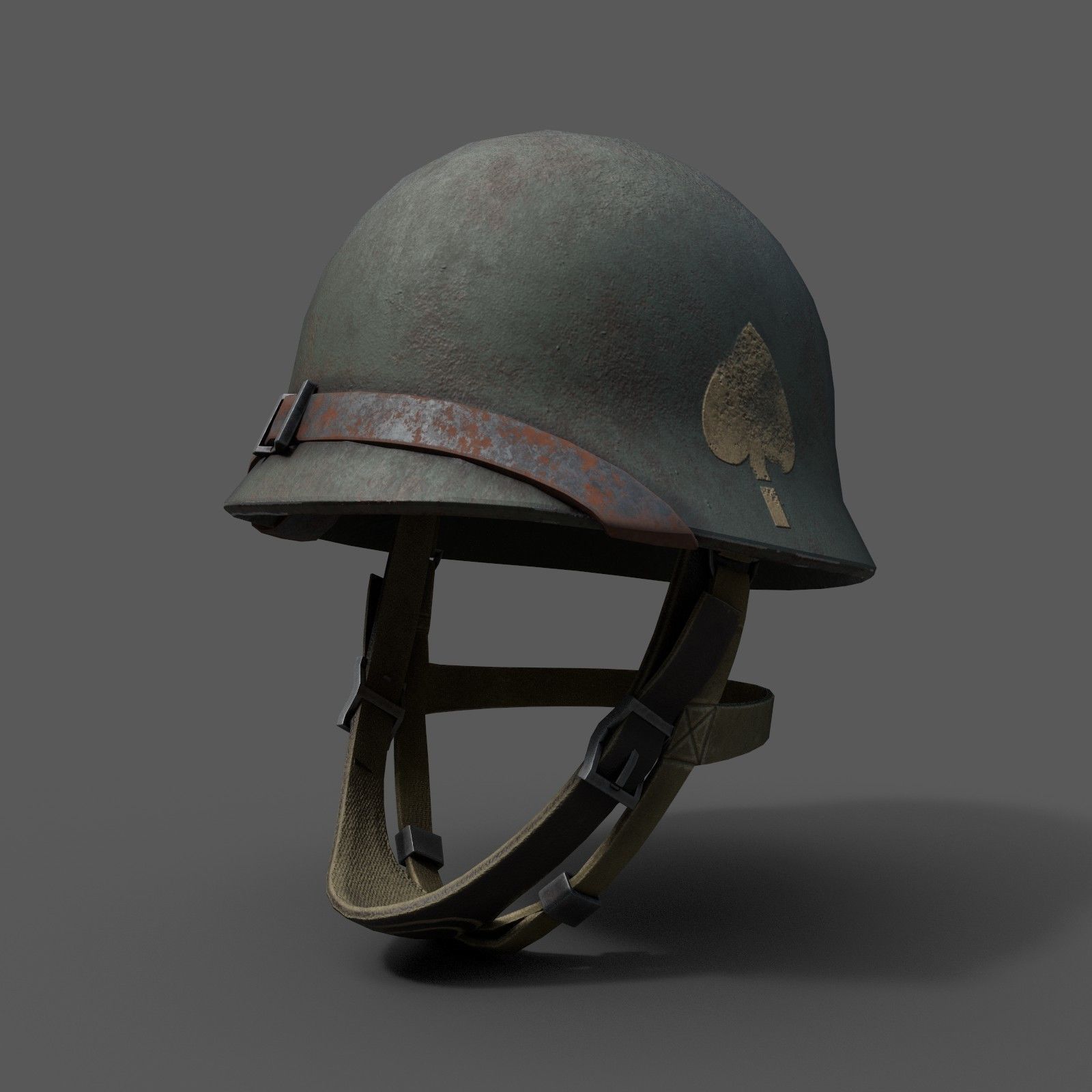 Helmet military Scifi ver 17  Low-poly 3D model_1