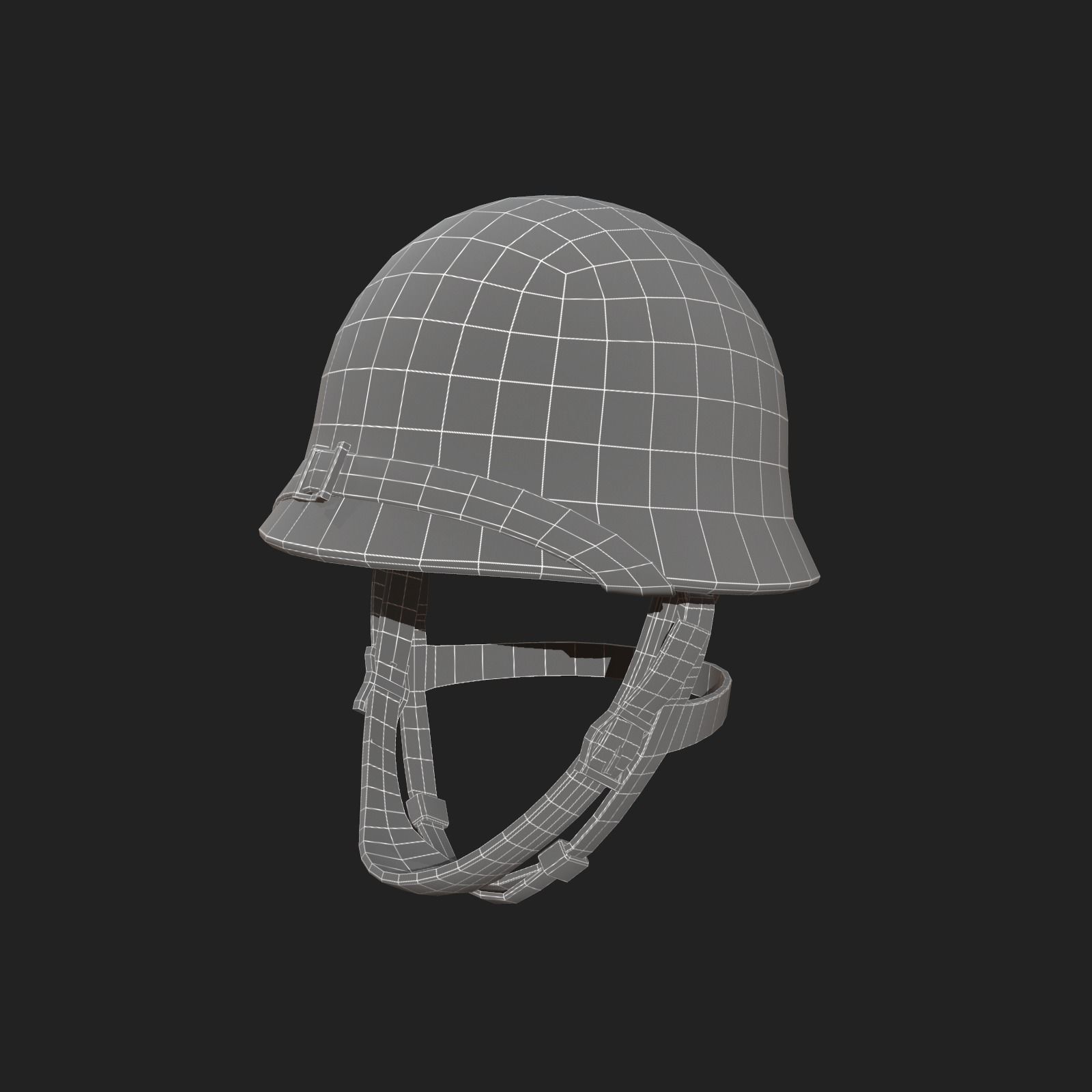 Helmet military Scifi ver 17  Low-poly 3D model_5