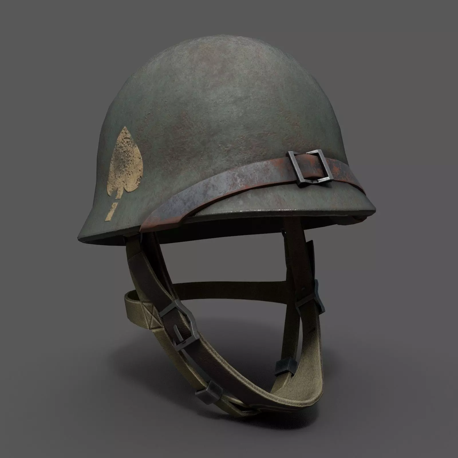Helmet military Scifi ver 17  Low-poly 3D model_0