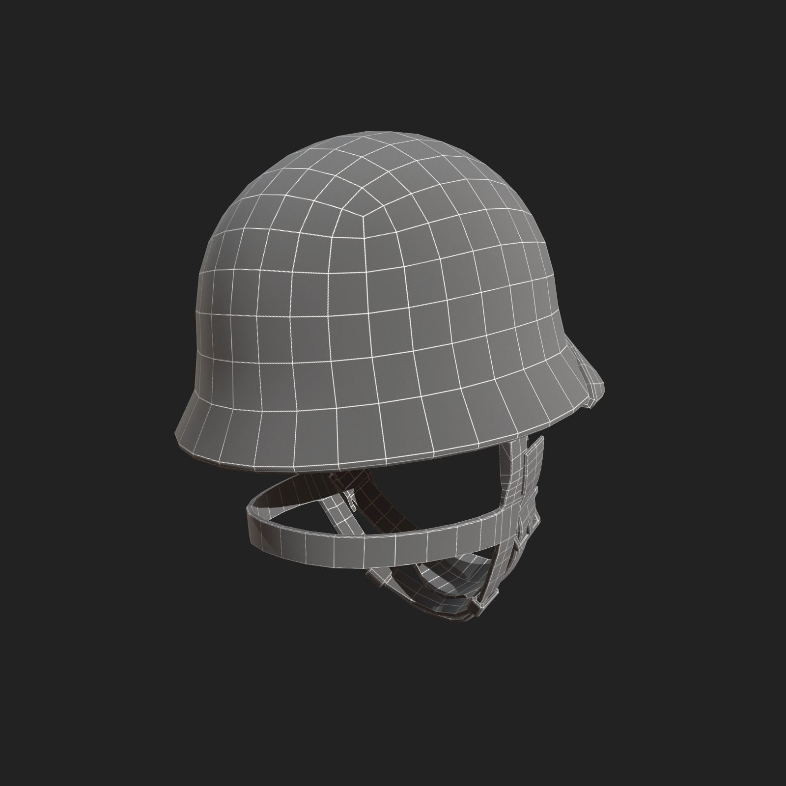 Helmet military Scifi ver 17  Low-poly 3D model_4