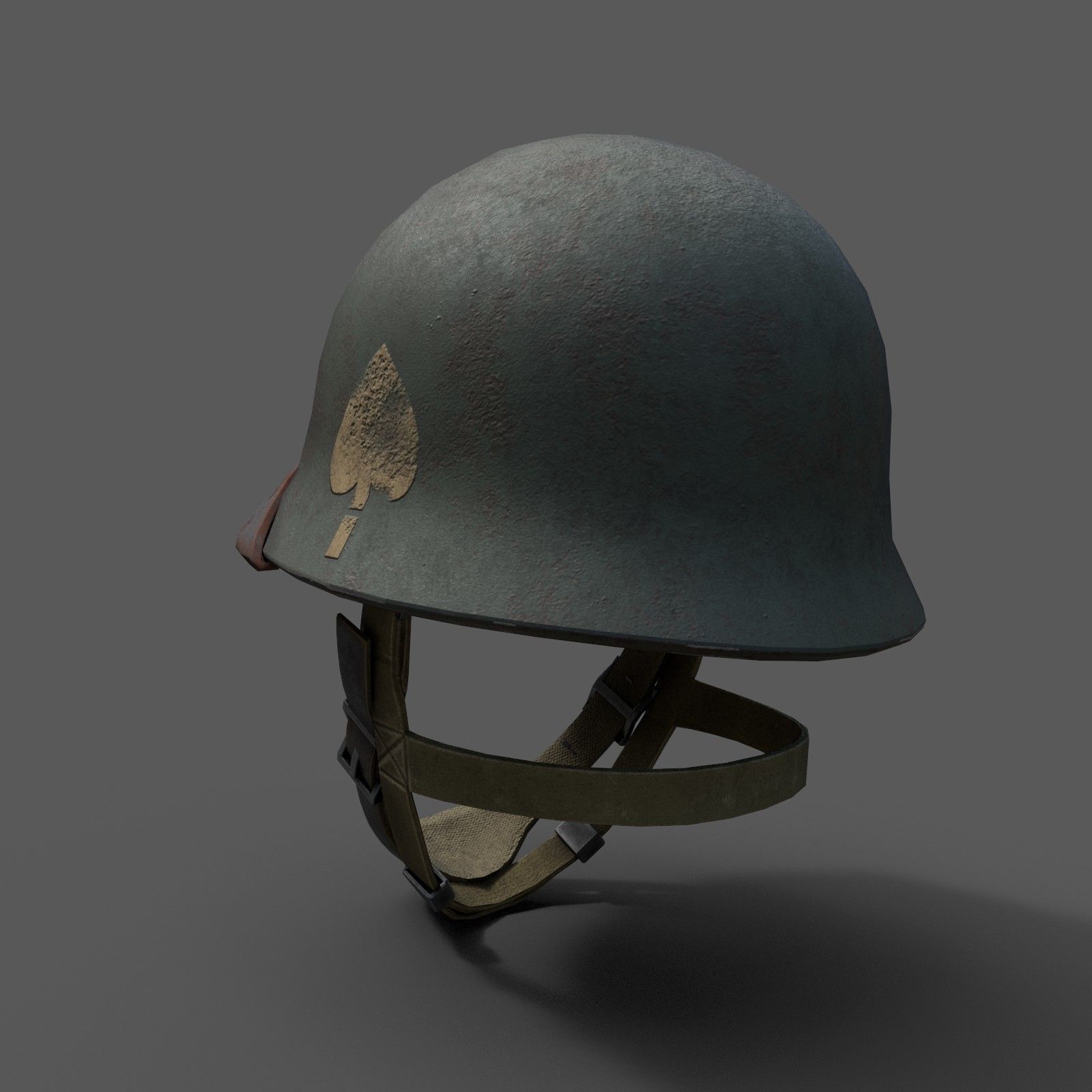 Helmet military Scifi ver 17  Low-poly 3D model_7
