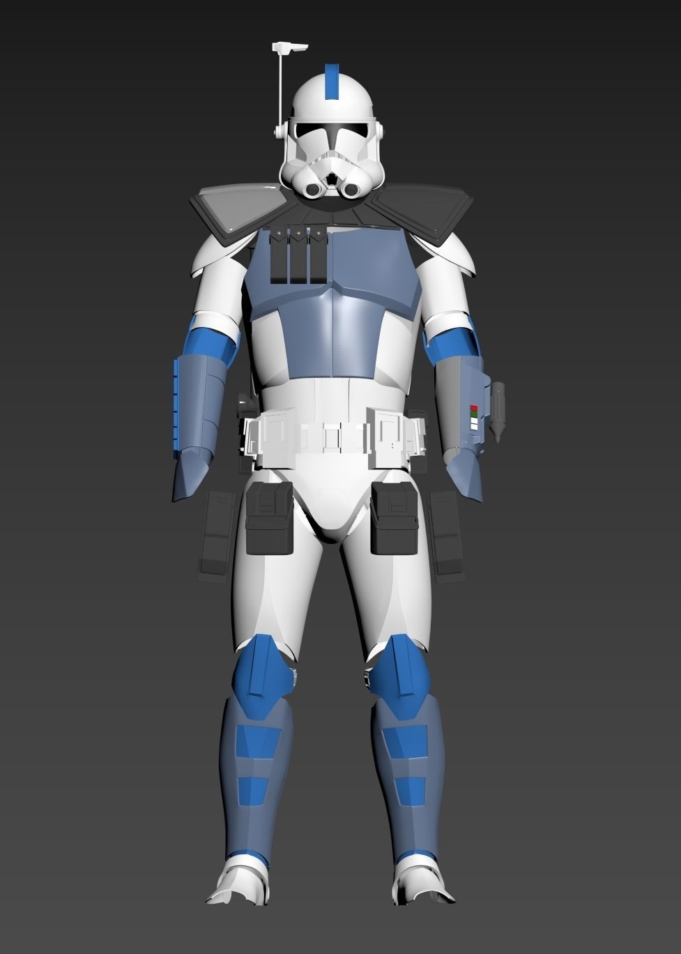 Star Wars ARC Clone Trooper Fives Full Armor Phase 2 3D print model_24