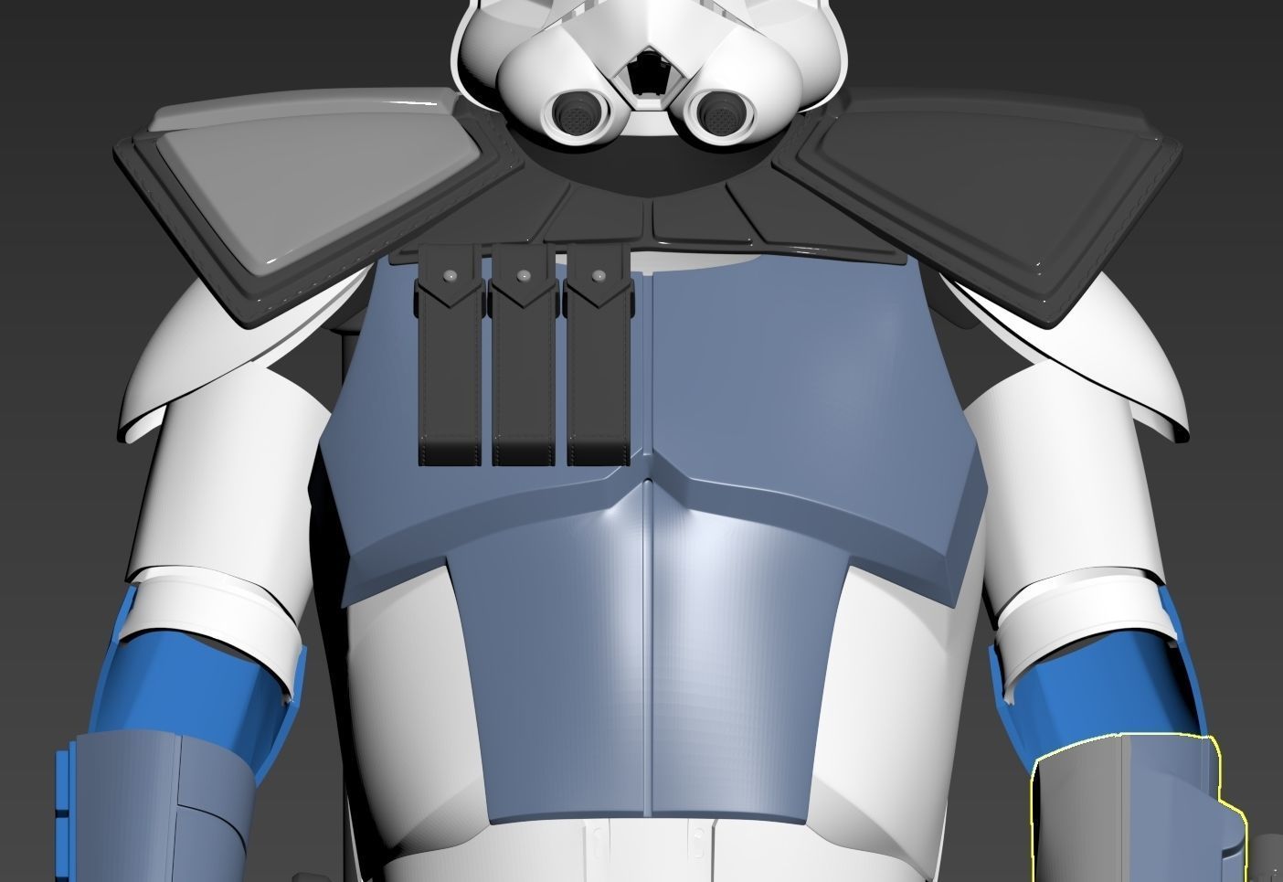 Star Wars ARC Clone Trooper Fives Full Armor Phase 2 3D print model_1