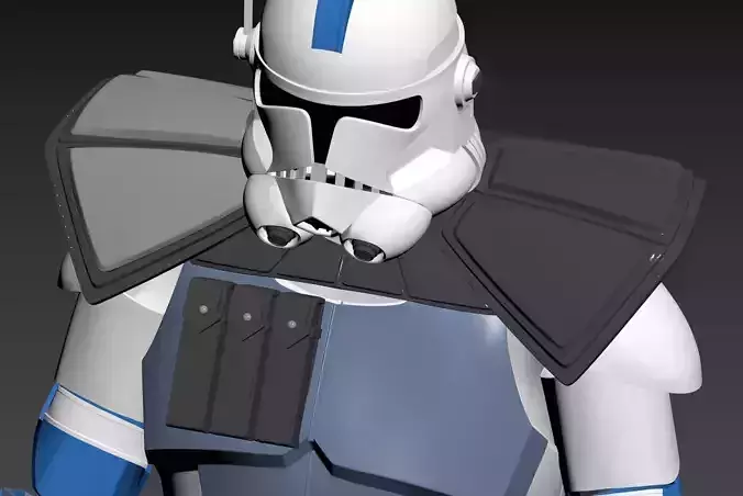 Star Wars ARC Clone Trooper Fives Full Armor Phase 2 3D print model
