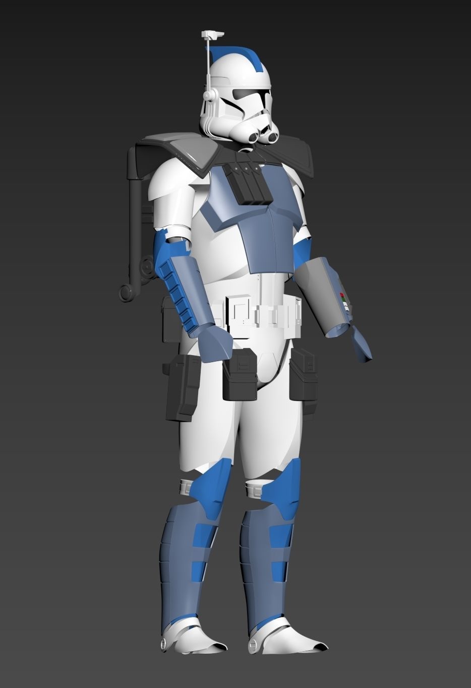 Star Wars ARC Clone Trooper Fives Full Armor Phase 2 3D print model_29
