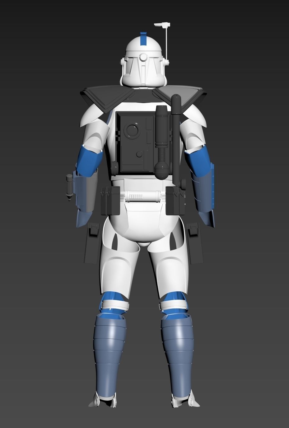 Star Wars ARC Clone Trooper Fives Full Armor Phase 2 3D print model_27