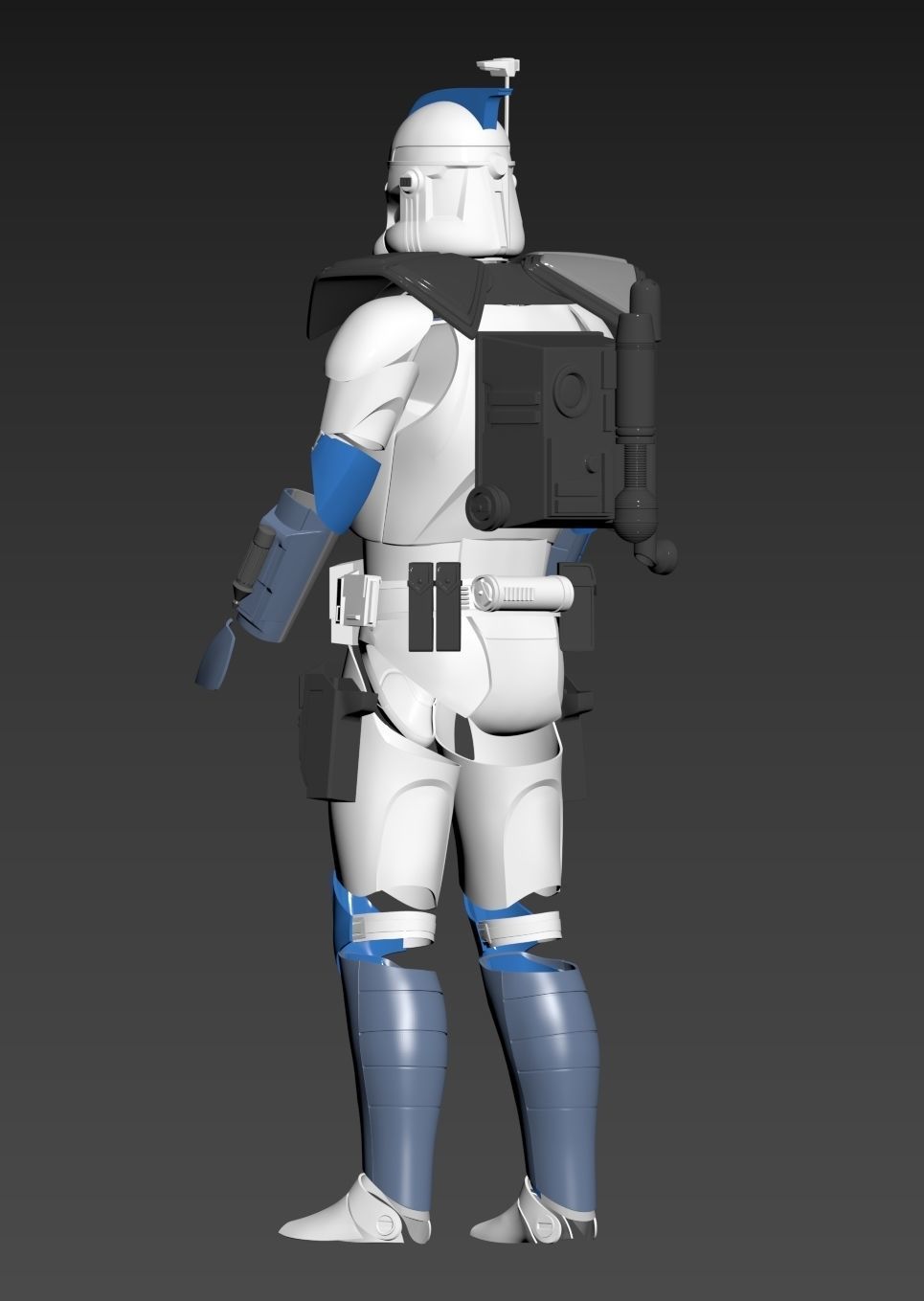 Star Wars ARC Clone Trooper Fives Full Armor Phase 2 3D print model_26