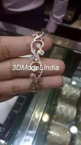 cnc machine cutting Bangle