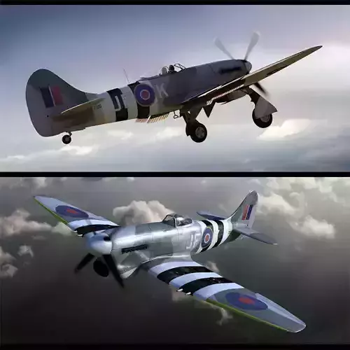 Hawker Tempest 3D model