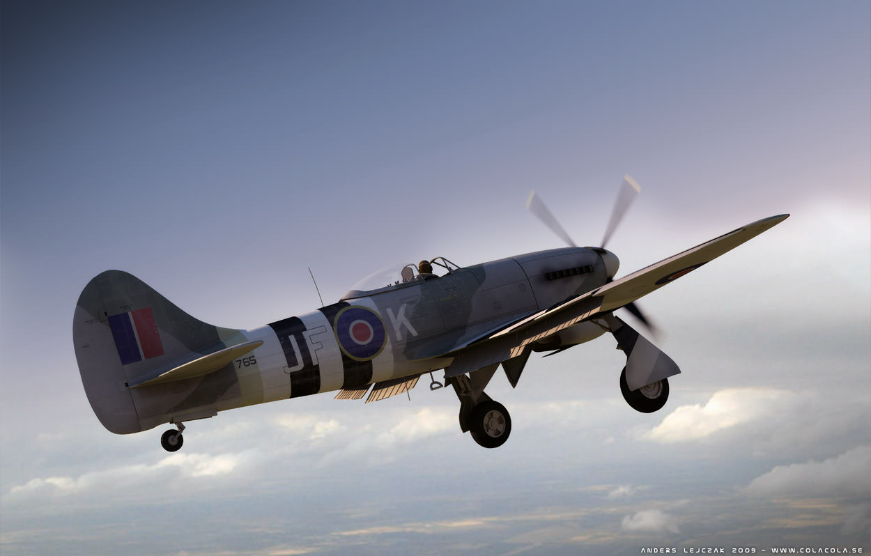 Hawker Tempest 3D model_1