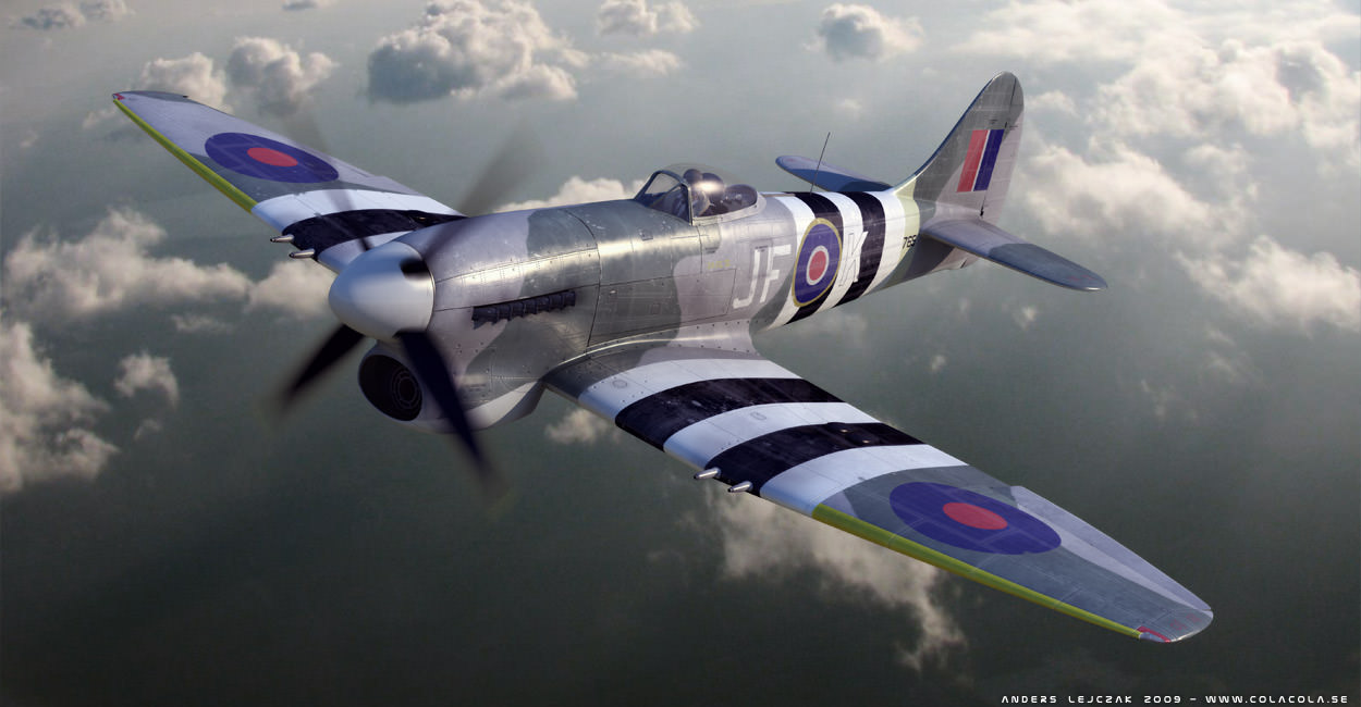 Hawker Tempest 3D model_2