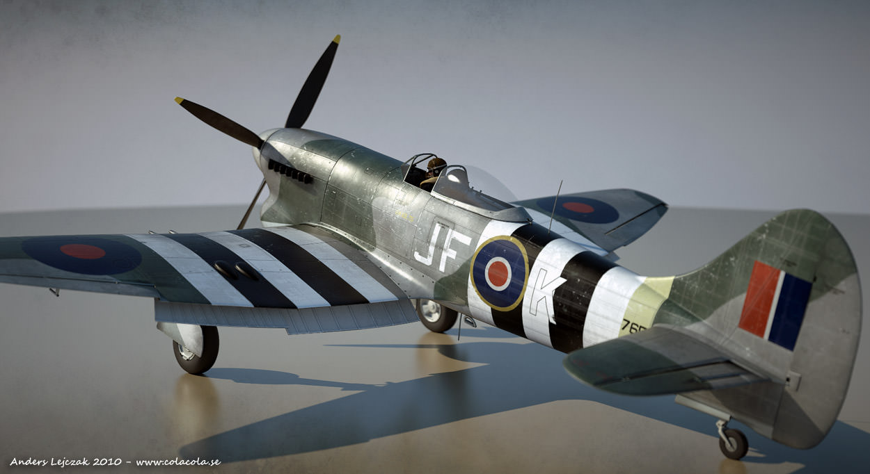 Hawker Tempest 3D model_3