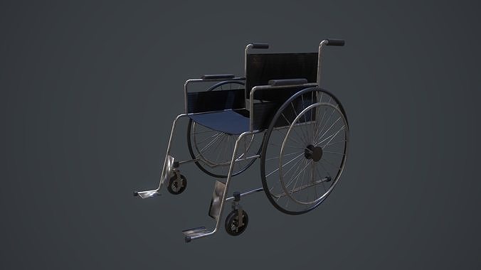 Wheelchair Low-poly 3D model