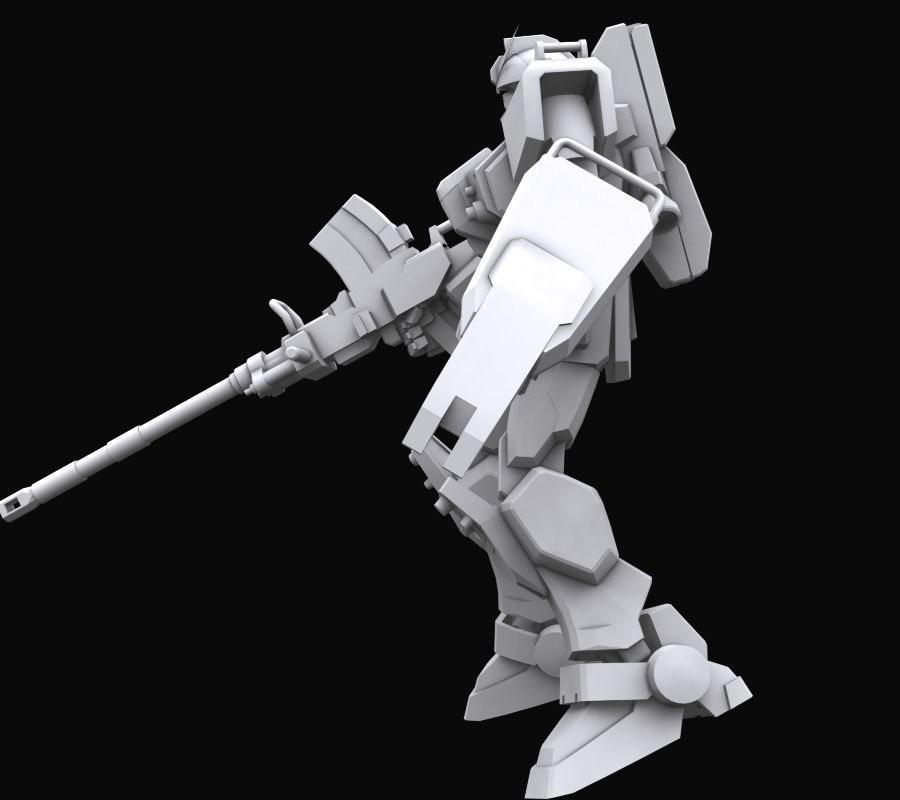 Gundam mobile suit MS RX 79G model 3D model_3