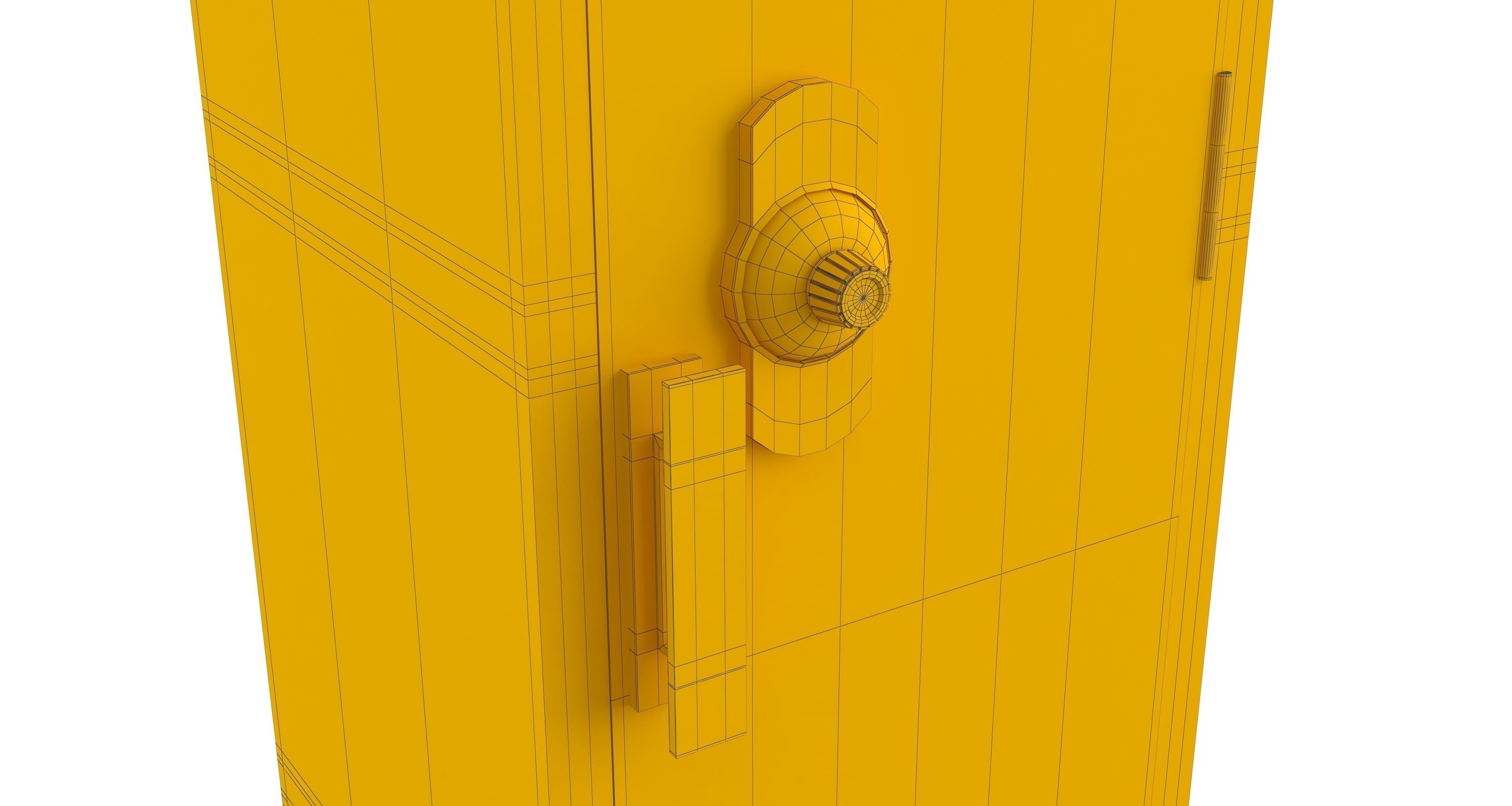 Locker Cyan 3D model_7