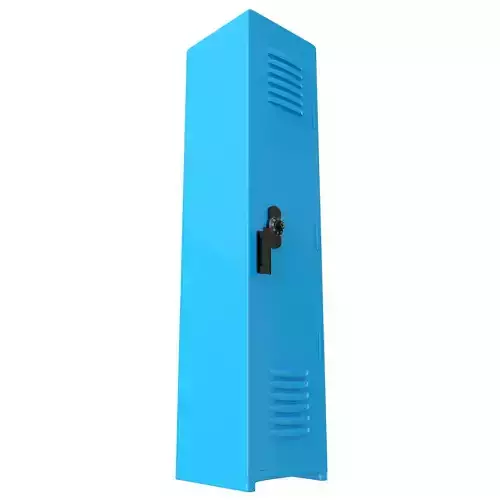 Locker Cyan 3D model