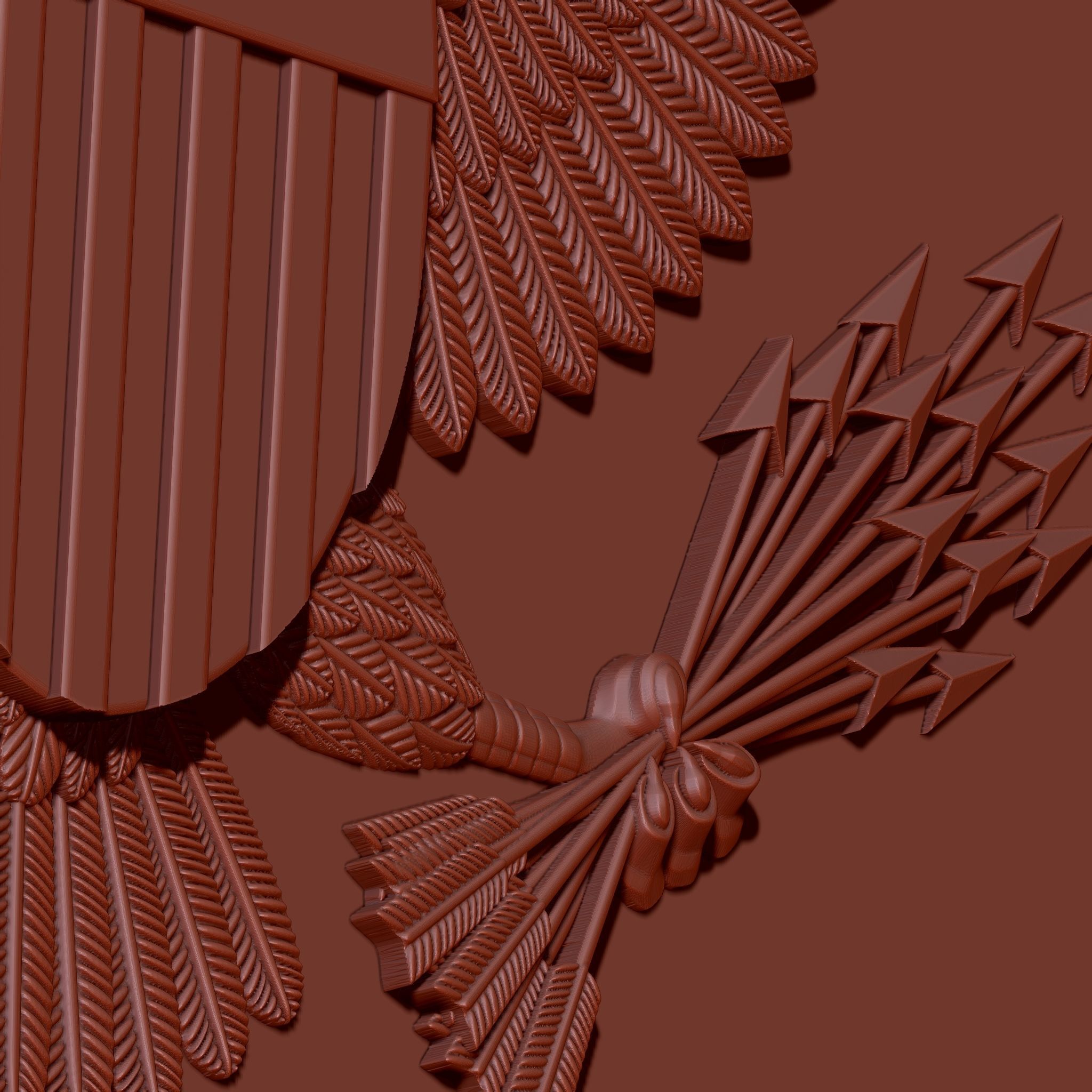 Presidential service badge 3D print model_4