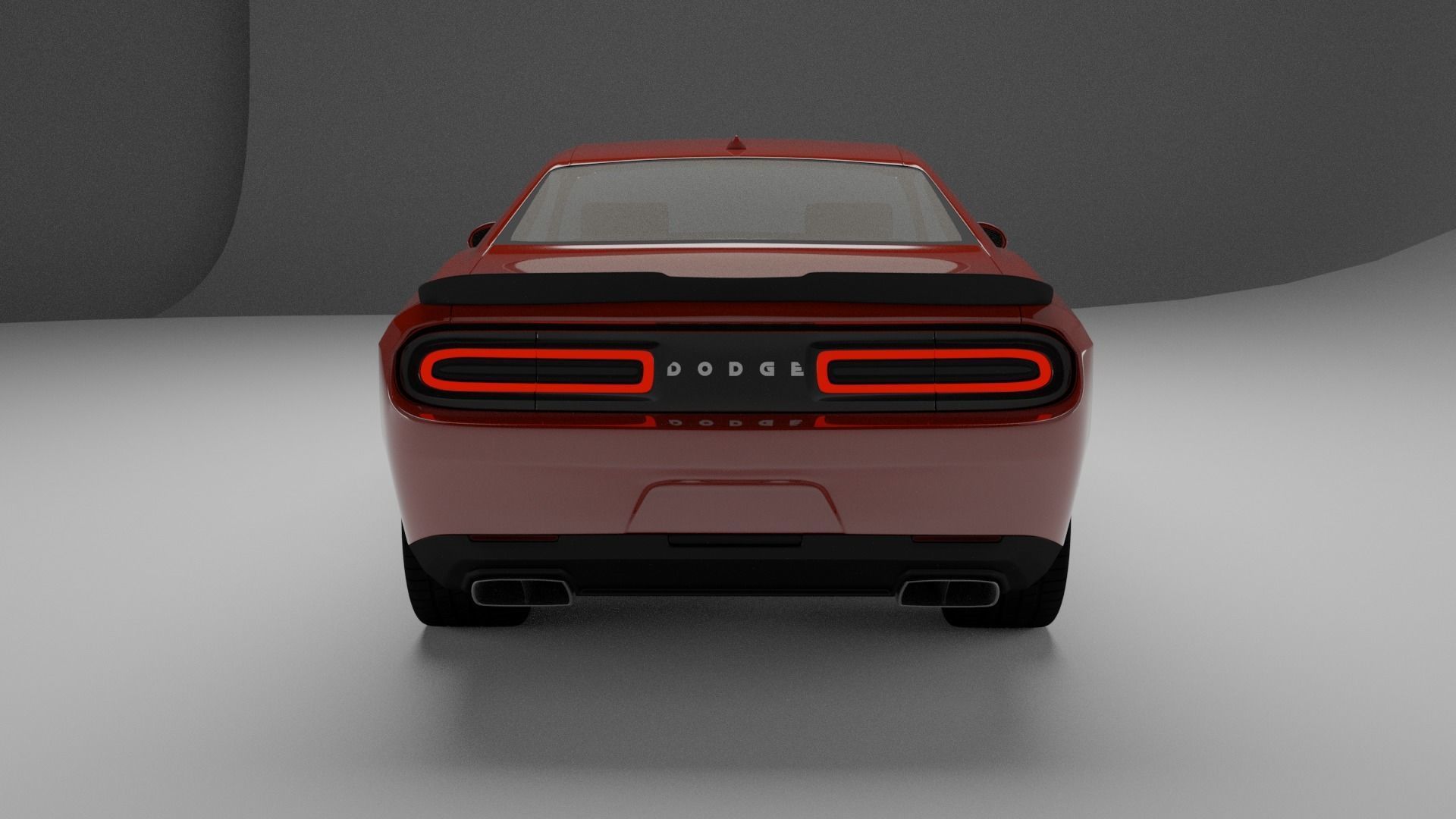 Dodge Challanger SRT 2015 3D model_4
