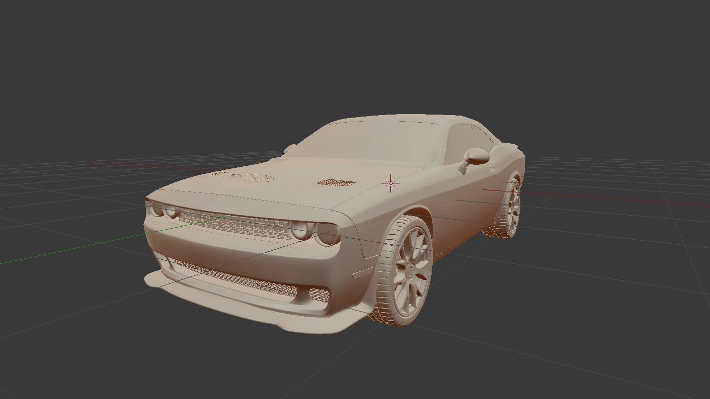 Dodge Challanger SRT 2015 3D model_9